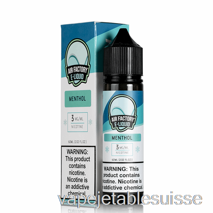 Vape Suisse Menthol - E-liquide Air Factory - 60ml 6mg